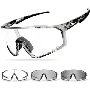 Photochromic Cycling Glasses  Men Women, UV400 Sports Sunglasses  MTB, Riding, Running, Fishing, Baseball