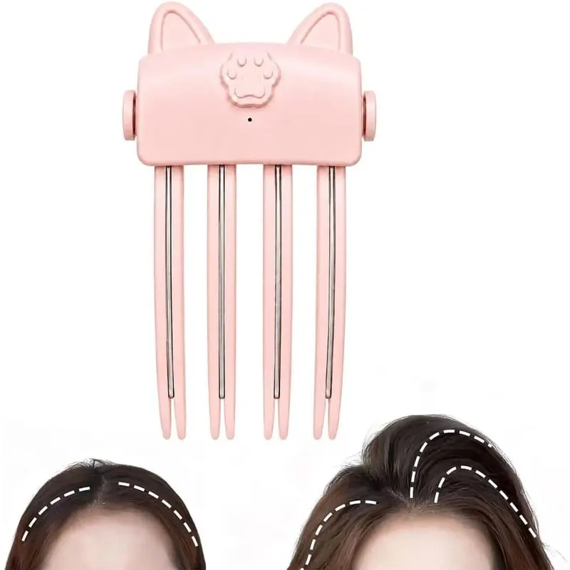 Wireless Heated Root Lift Clip for Flat Hair, Hair Volumizing Styler | 2 Temp Control Crown Volume Booster Clip, Portable Type-C Charging Styling Tool for Women Hairstyle Touch Up, Haircare