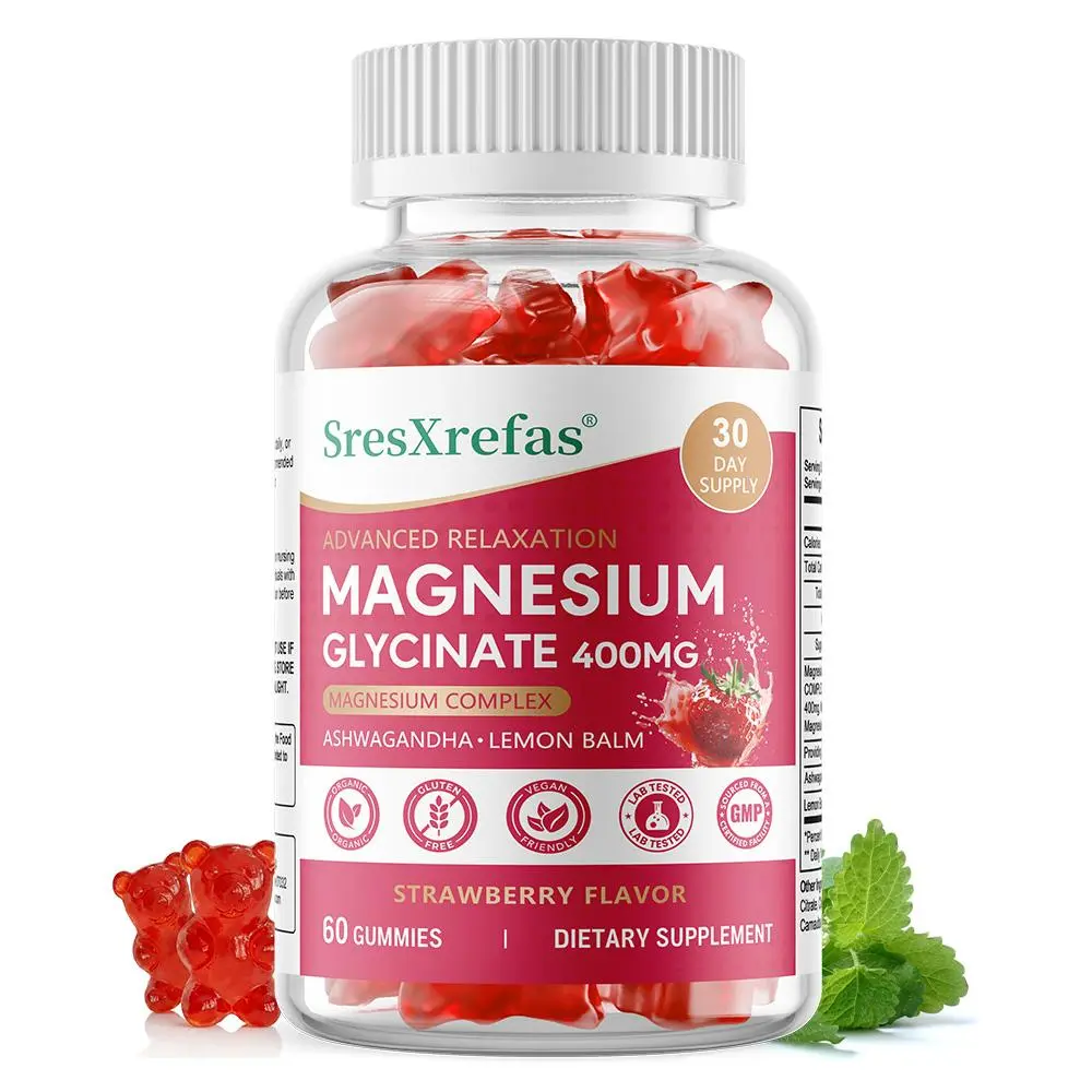 Magnesium Health Gummies, support sleep health, support body relaxation, 60 gummies
