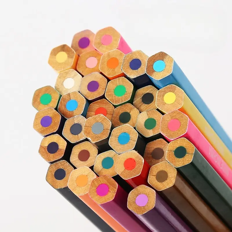 Oil & Water Soluble Colored Pencils Set - 72/120 Colors for Drawing, Sketching Fashion Accessory Stationery Kit