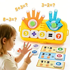 Montessori Math Blocks for Kids Ages 3-5, Addition Subtraction Learning Toy, Cognitive Development Gift, Birthday Present for Preschoolers