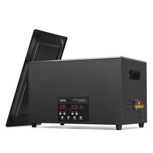 VEVOR 30L Ultrasonic Cleaner, 600W Digital Ultrasonic Cleaning Machine with Upgraded Degassing and Gentle Mode, 40kHz Industrial Ultrasound Cleaner with Timer and Heater for Retainer Jewelry Tools