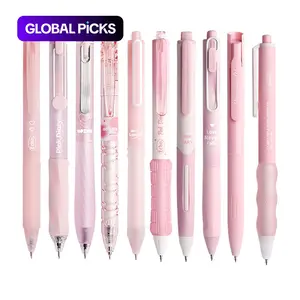 Retractable Gel Pen Set, 10pcs/set Cute Quick-Dry Black Ink Gel Pens, Writing Pen for Office, School and Students, Office Stationery & Supplies #GLOBAL PICKS