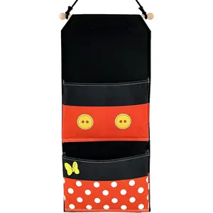 2 Pocket Canvas Fish Extender - 10 Inch Width, Portable, Easily Customize, Hanging Storage Organizer, 2026&2027 FE for Gift Exchanges and Pixie Dust, Cruise Essentials