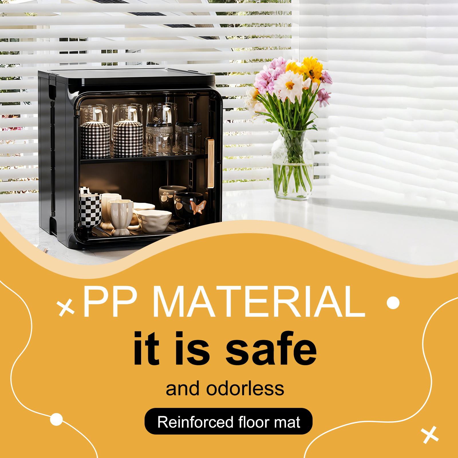 Stackable Plastic Multilayer Dustproof Cup Storage Box Large Capacity Desktop Storage Display Shelf with Doors and Shelves for Office Kitchen Coffee Bars Stackable Plastic Multilayer Dustproof Cup Storage Box Large Capacity Desktop Storage Display Shelf with Doors and Shelves for Office Kitchen Coffee Bars