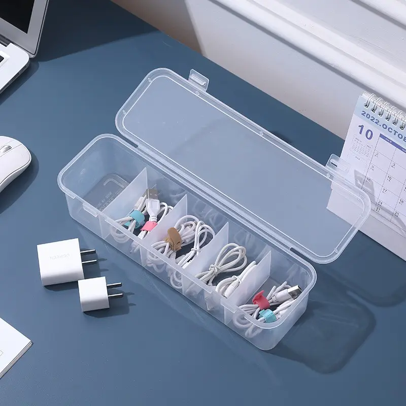 Cable Management Box, Multifunctional Cable Storage Box, Durable Cable Organizer for Home & Office