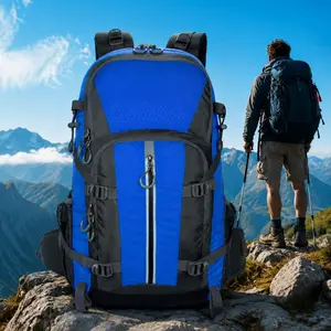 Ergonomic Airbag Back Support Backpack, Waterproof Large Storage Outdoor Bag for Hiking Cycling Travel Climbing