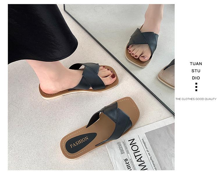 Summer Women's Flat Sandals Fashionable Open Toe Slippers Casual Beach Sandals for Daily Wear and Outdoor Activities