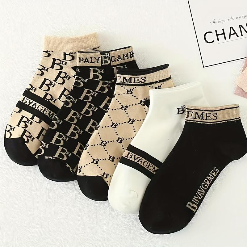 10/20/30 Pairs of Fashionable Men's and Women's Printed Ankle Socks, Lightweight, Breathable, Comfortable, Low Cut Women's Socks, Business Socks, Sports Socks Tubesocks SpringStatements