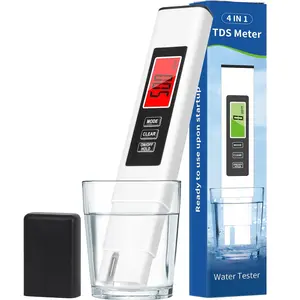 4 in 1 TDS Meter, TDS Meter Digital Water Tester, Accurate and Reliable, Water Tester,TDS EC and Temperature (° C/° F) Meter, 0-9990ppm, for Drinking Water and RO/DI Systems