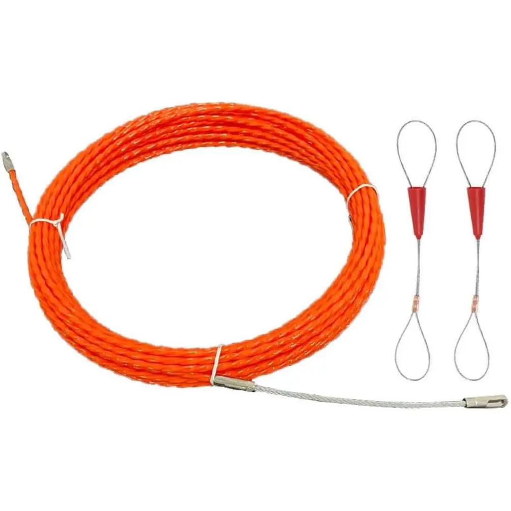 65ft 4mm Wire Puller Fish Tape Electrical fishtape Through Wall Running pulling  Pulley  Springn Tool (4mm 20m)