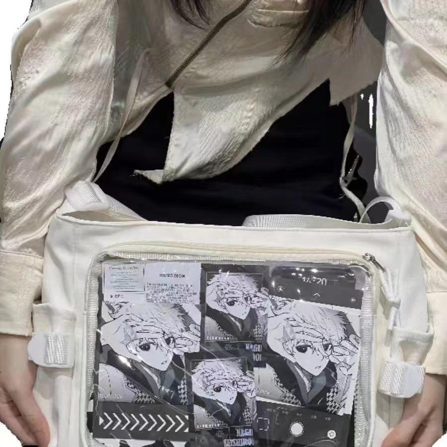New Japan Style Transparent Postcard Display Shoulder Women Badge DIY Decoration Crossbody Bag Anime Expo Class Tote Itabag