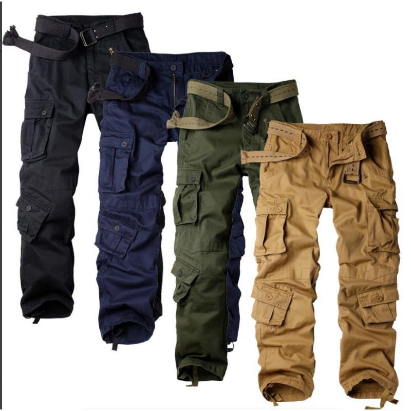 Men's Cargo Tactical Ripstop Casual Lightweight Baggy Combat  Pants with 8 Pockets No Belt Fabric Menswear Below the Ankle Mid Waist All Seasons Breathable Fashionable Utility Trouser Menswear Utility Beige Fashion Big