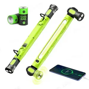 ASHLUNA Under Hood Work Light Bar, 3000LM LED Magnetic Light Bar with Hooks, 5200mAh Cordless Rechargeable Hood Light for Mechanic/Car Repairing/Garage
