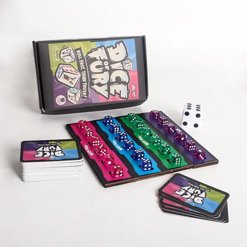 Fast-Paced Family Entertainment Dice Cards, Engaging Game Accessories, Perfect for Parties & Gatherings, Durable Design, Easy to Use