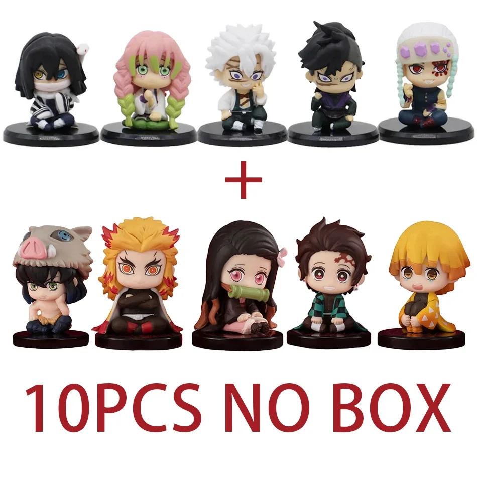 Demon Slayer Sitting 15 Style/Set Q VersionGhost Doll Tanjiro Nidouzi Inosuke Zenizu Figure Action Figure Movie Model Toys Doll