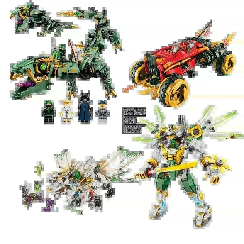 Ninjagos City Flying Mecha Dragon Katana Vehicle Building Blocks Bricks BBB Toys Children Christmas Birthday Gift