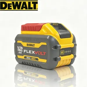 Dewalt 20V/60V Max Flexvolt Dual Voltage 12Ah Battery, Compatible with DCB606 DCB609 DCB612, 3-LED Gauge, Overcharge Protection, for Cordless Power Tools  21700