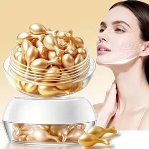 Retinol & Collagen Serum Capsules, Hydrating Moisturizing Skin Care, Tightening Fine Lines, Smooth Skin, 12 Months Supply