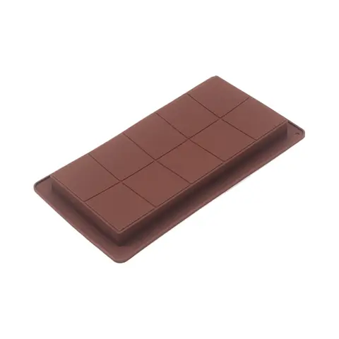 Silicone Chocolate Mold, Silicone Baking Mold, Home Baking Supplies, 1 Count Rectangular Chocolate Bar Mold, Square Chocolate Mold for Filling Knafeh Pistachio Chocolate Candy Bar, Silicone Molds, Food Grade Silicone, Bakery Molds