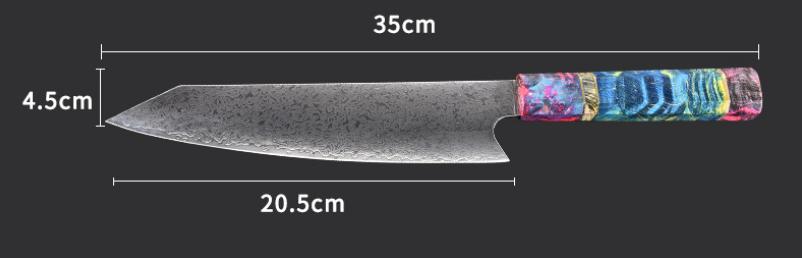 8 inch Damascus chef knife Cut knife Japanese fish knife Kitchen knife