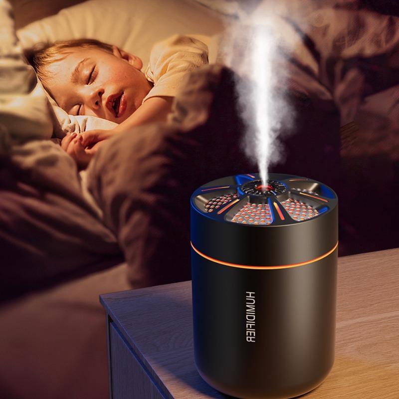 USB Powered Air Humidifier, Portable Mini Aroma Diffuser with Colorful LED Light, Silent Humidifier for Home, Bedroom, Car, Silent Spray Humidifier, Home Travel Humidifier
