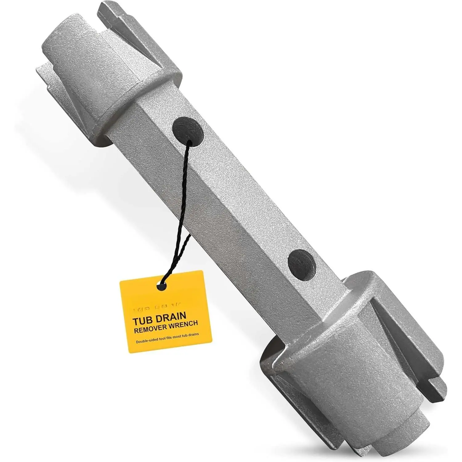 Tub Drain Remover Wrench -  Ended for Bath & Shower Drains, Closet Spuds - Heavy Duty