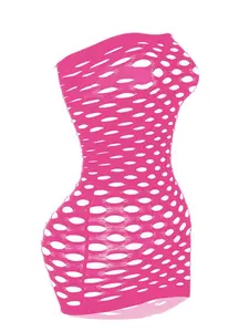 Women's Sensual Lingerie, Hollow Out Bodycon Skirt, Sexy Mesh Design, Plus Size, Side Cutout, Multi-Color, Perfect for Sleepwear and Parties