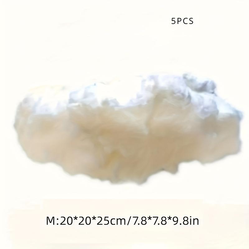 5 Pieces of Simulation Cloud Ceiling Decoration - Ideal for Weddings, Stage Events and Parties - Visual Impact, Multifunctional Decoration - High Quality Easy to Install, Realistic White Hanging Room Ornament
