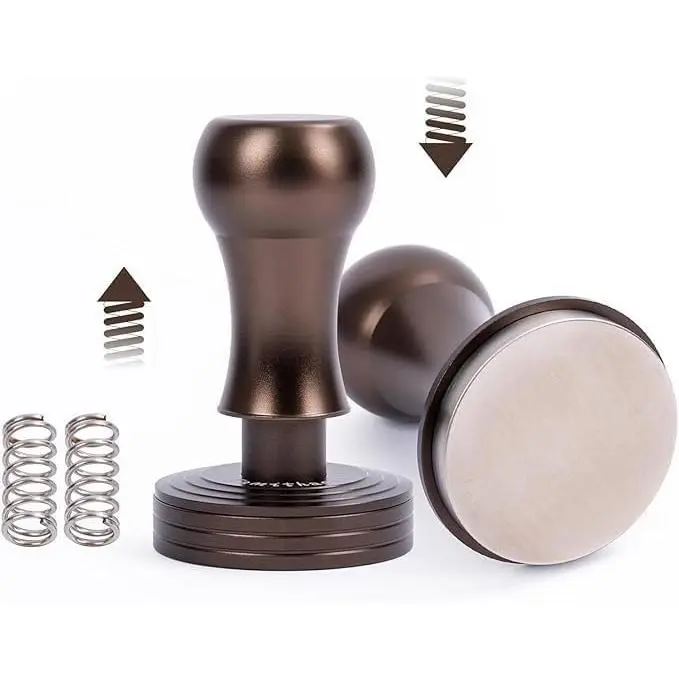 Professional Espresso Tamper 45.5mm - Espresso Machine Compatible, Barista-Approved Coffee Press with Non-Slip Base, Durable Stainless Steel Design