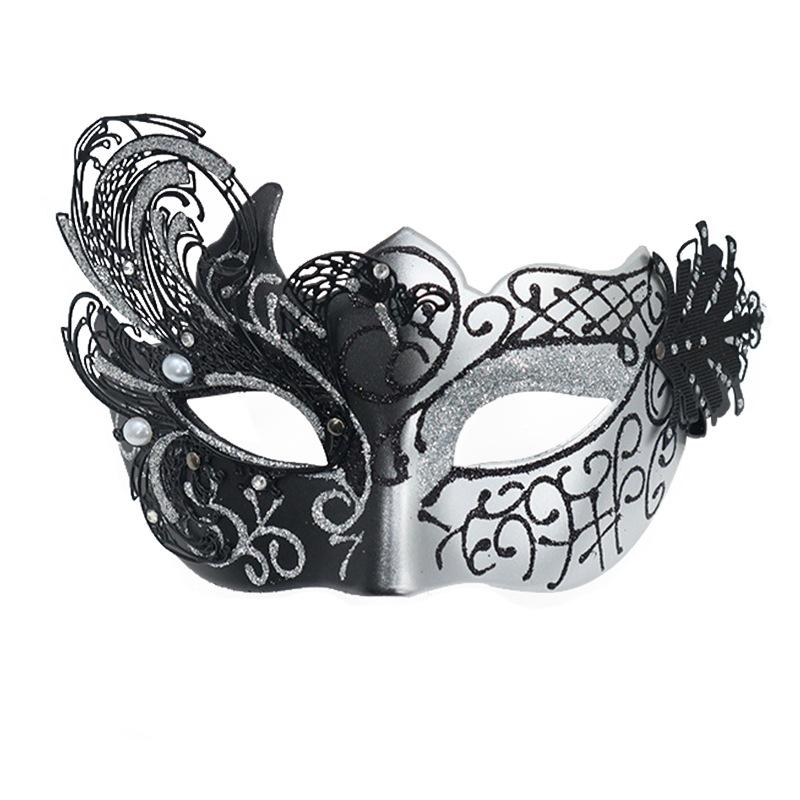 Women’s Rhinestone Venetian Half Face , Luxury Masquerade Eye  for Carnival, Party & Club Night domino