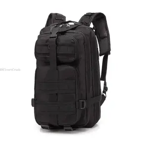 30L Large Capacity Multi-layer Outdoor Backpack, Waterproof Nylon Backpack, Spacious Interior, Multiple Compartments, Padded Shoulder Straps for MenH5ClosetCrush