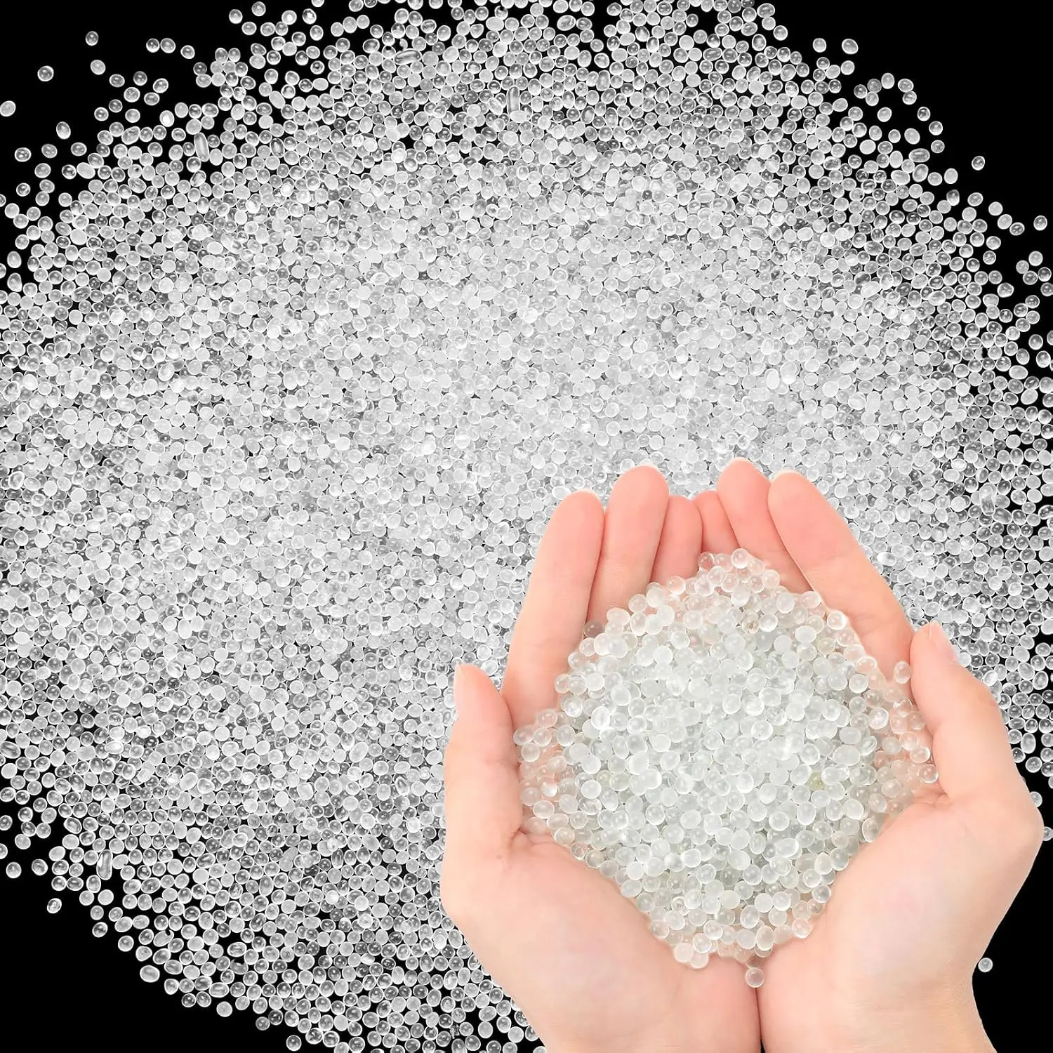 15 Lbs Glass Beads Weighted Beads Glass Bead Filler Pellets for Stuffing Weighted Blankets Reborn Dolls Crafts Pillows Vests Stuffed   Lap Pads
