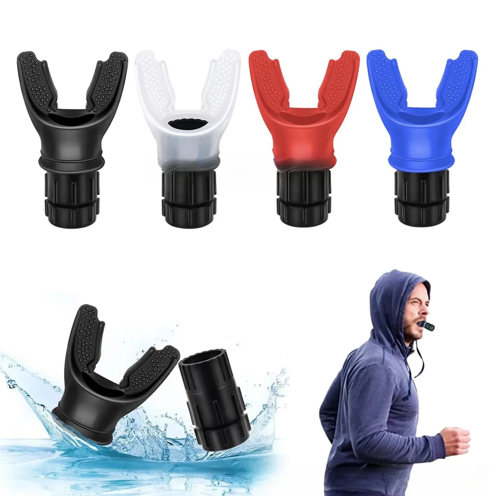 Portable vital capacity abdominal mouth biting breathing trainer abdominal chronic obstructive pulmonary function breathing trainer