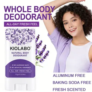 1 Pcs, Lavender Solid Deodorant, Portable Full Body Fresh Stick for Workout Travel Daily Use