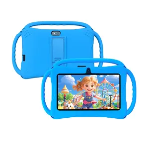 Lightweight & Portable Kids Tablet, Android Tablet Computer, Shockproof & Durable, 7-Inch HD Screen, Smart Parental Control, 2-in-1 Study & Online Class, 5G WiFi, HD IPS, Bluetooth + Dual Camera, 5 Colors, Holiday Gift (USB Cable)