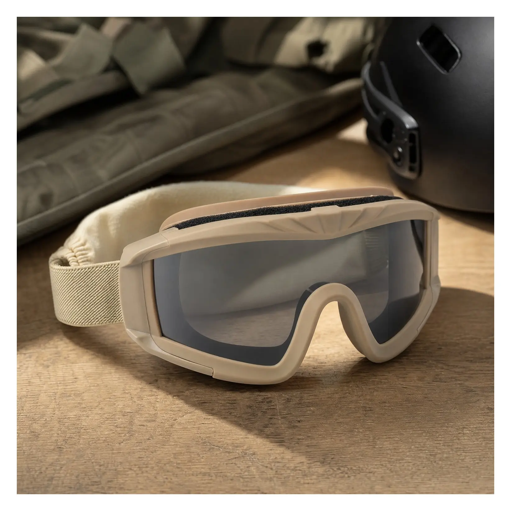 Tactical Airsoft Goggles Anti-Fog ANSI Z87.1 Military Eyewear with 3 Interchangeable Lenses for Paintball, Riding, Shooting, Hunting, CyclingGift