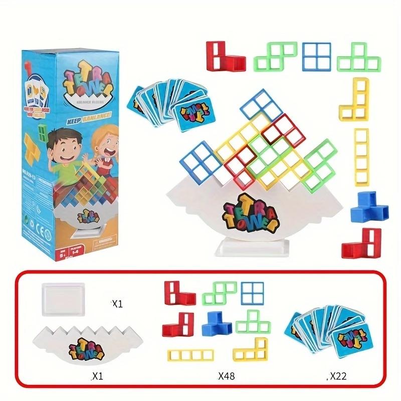 Balance Stacking Game Set, Building Block Set, Stem Building Blocks, 16/32/48 Pieces, Fun Board Game for Kids & Adults, Family Night Party Toy, Christmas Halloween Gift Idea