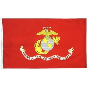 Annin Flagmakers U.S. Marine Corps Military Flag USA-Made to Official Specifications, Officially Licensed, 3 x 5 Feet (Model 3418)