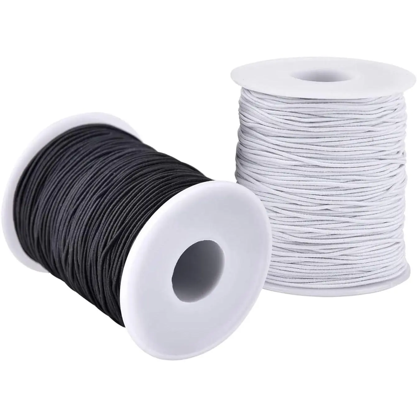 Elastic String for Bracelets, 2 Rolls 1 mm Sturdy Stretchy Elastic Cord for  Making, Necklaces, Beading
