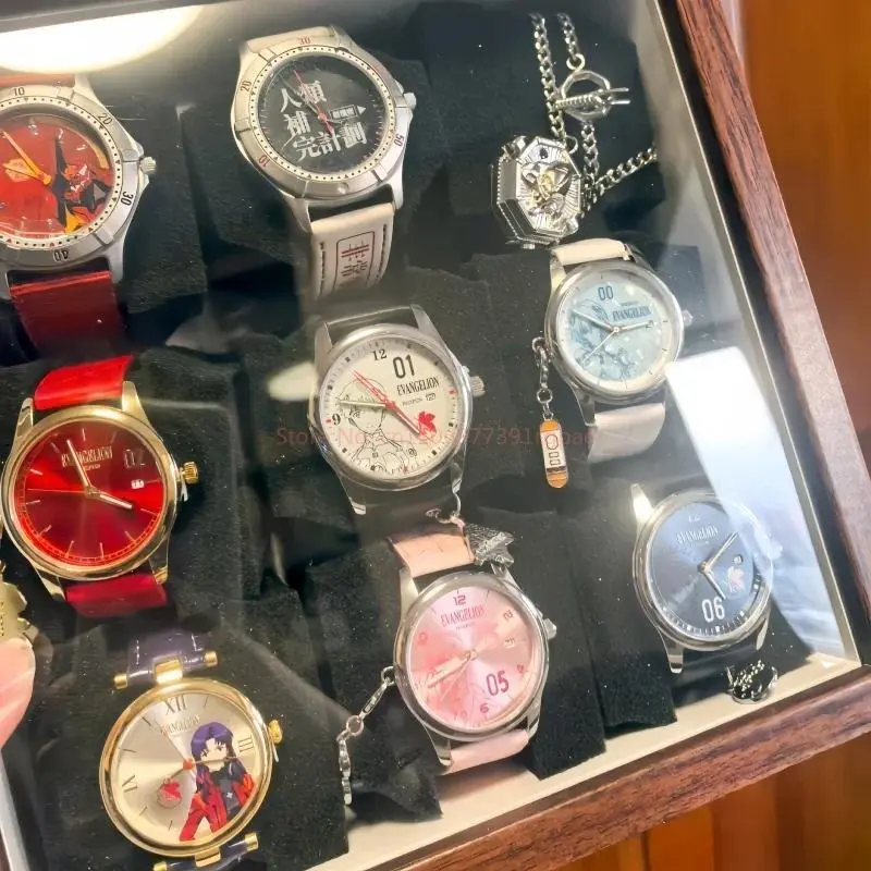 Boxfun Evangelion Blind Box Wrist Watch Anime Themed Quartz Watch Nerv Series For Adult Anime Collectors Daily Casual Wear