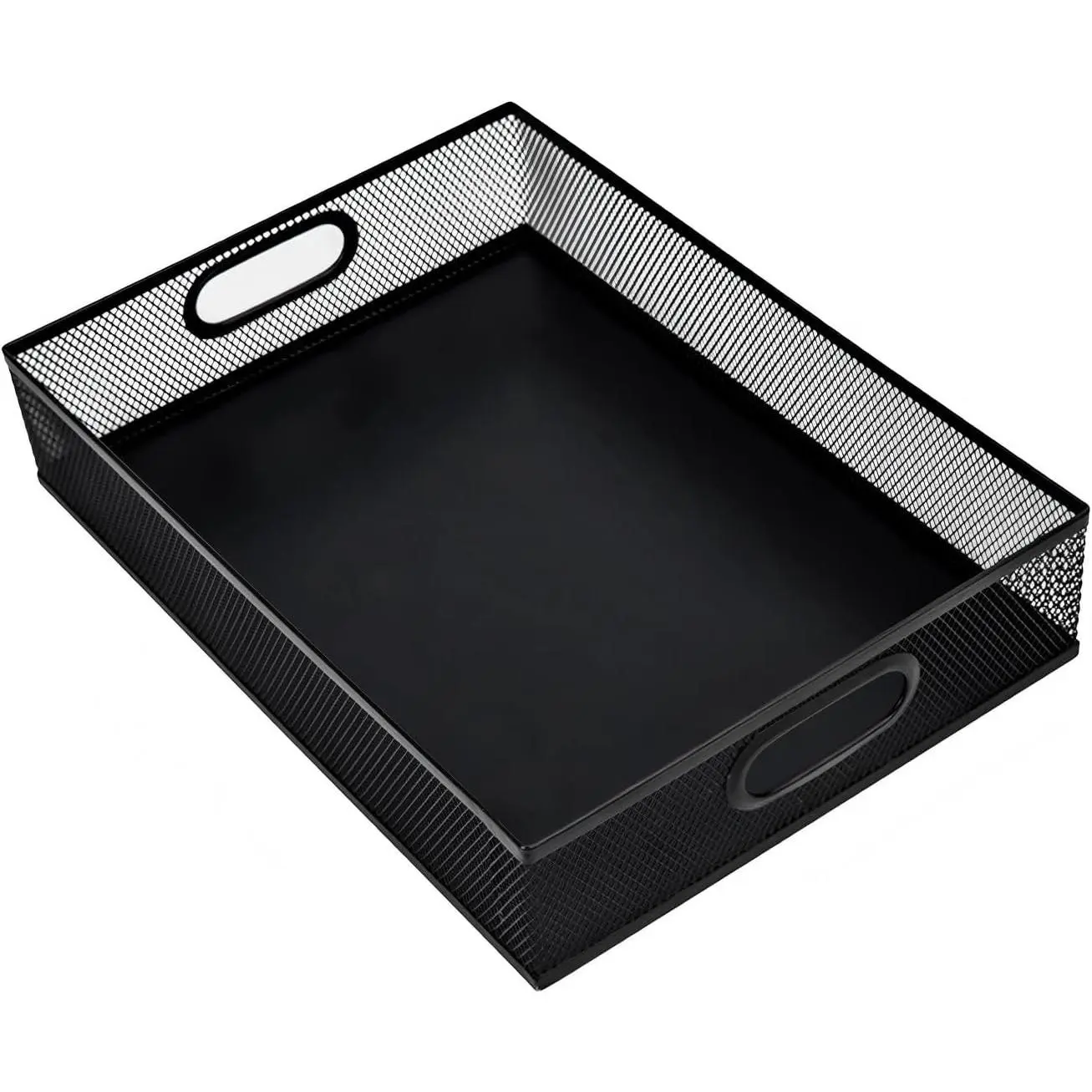 Metal Mesh Desk Organizer Tray, A4 Large Office Storage Box Set, 12.6X 9.1 x 2.8Inches, and Storage Containers for Gift Wrap, and Crafts