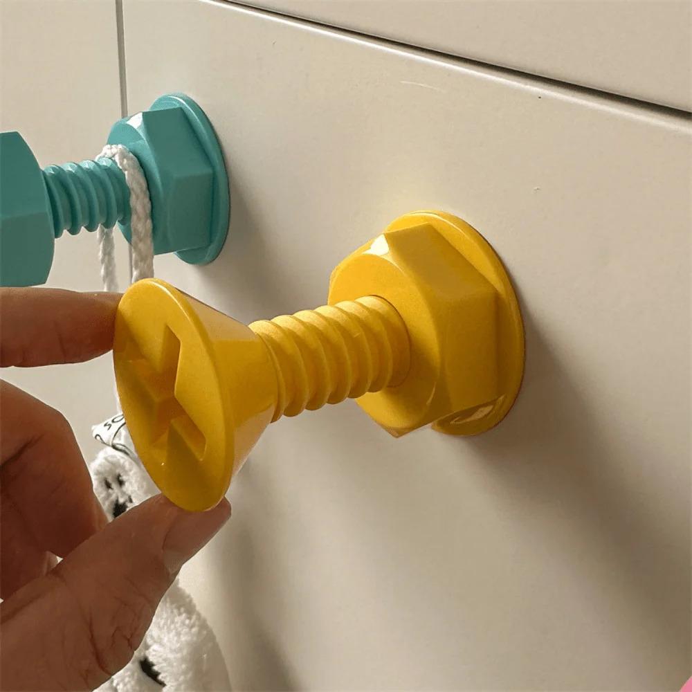 Screw adhesive hook, creative hook, wall hook, clothing hook, behind-the-door hook, strong adhesive, no drilling required, cute children's hook