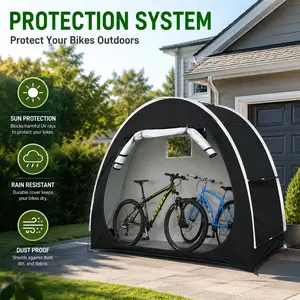 Bike Cover Storage Heavy Duty Storage Tent, Waterproof Outdoor Portable Bicycle Tent, Bike Cover Shelter, mountaineering portable camping,balance bike sunshade mountain bike cover rain shelter, for Motorcycle,Garden Tools,Lawn Mower