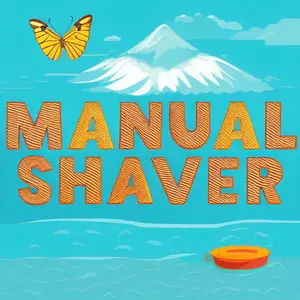Manual shaver shop logo