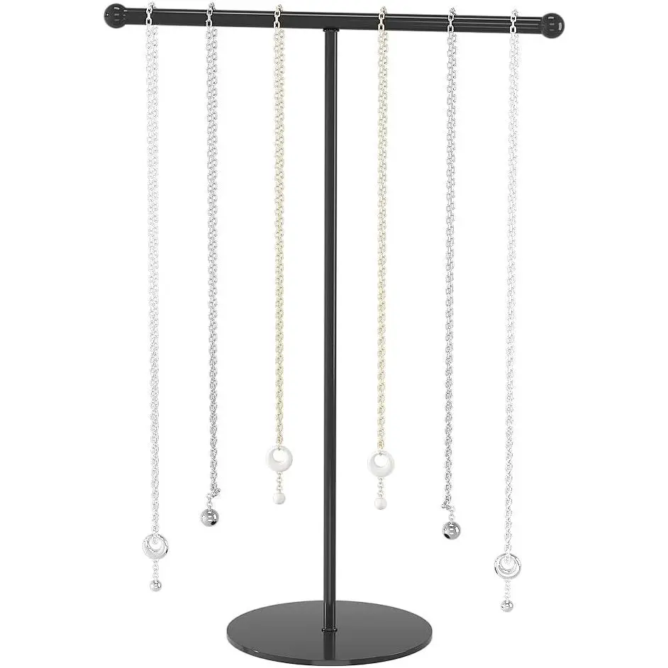 Necklace Holder,Necklace Organizer for Women, Stand,Necklace Display Stand for Selling,Necklace and Bracelet Hanger (Black)