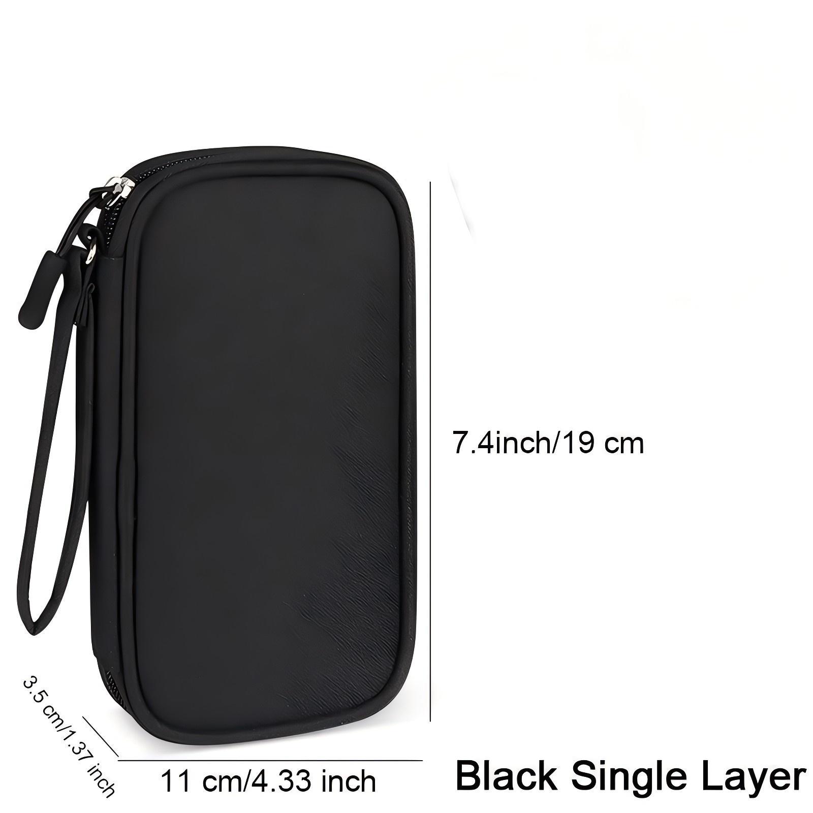 Cable Storage Case, 1 Count Large Capacity Multi-grid Cable Storage Bag, Waterproof Cable Case