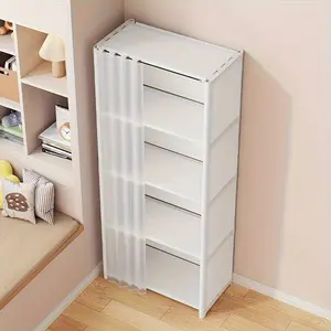 Multi-Functional Easy Install Simple Clothes Storage Cabinet, Dustproof Bookshelf, Suitable for Office, Classroom, Living Room, Bedroom, Dormitory