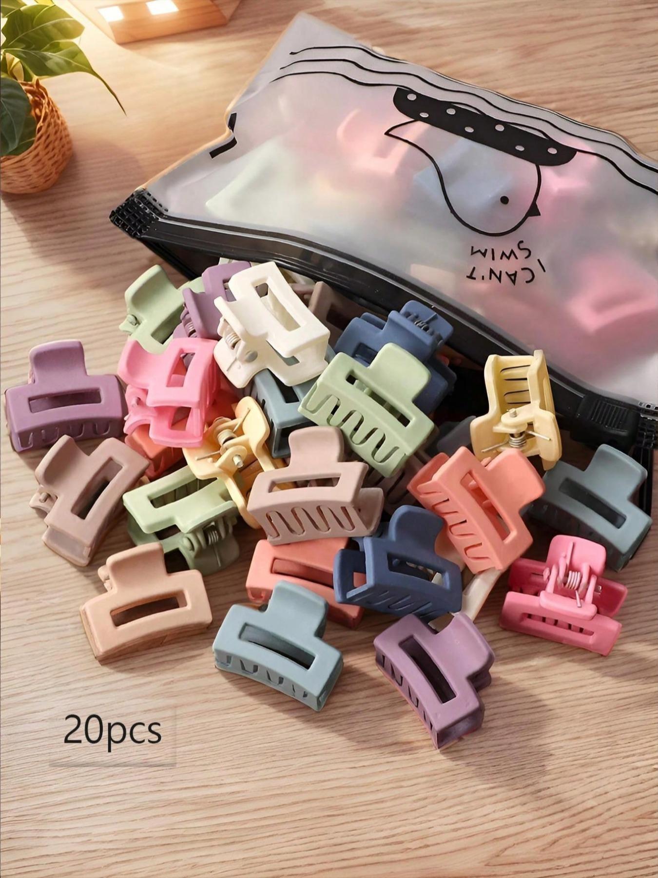 10/20pcs 2.5cm Fashionable Mini, Versatile Bangs Clip, Small Simple Hair Claw Clamp, Retro Vintage Style Hair Jaw Clip Hair Clamps Hair Clutch Hair Catcher Clip, Hair Clip Set, School Stuff, College