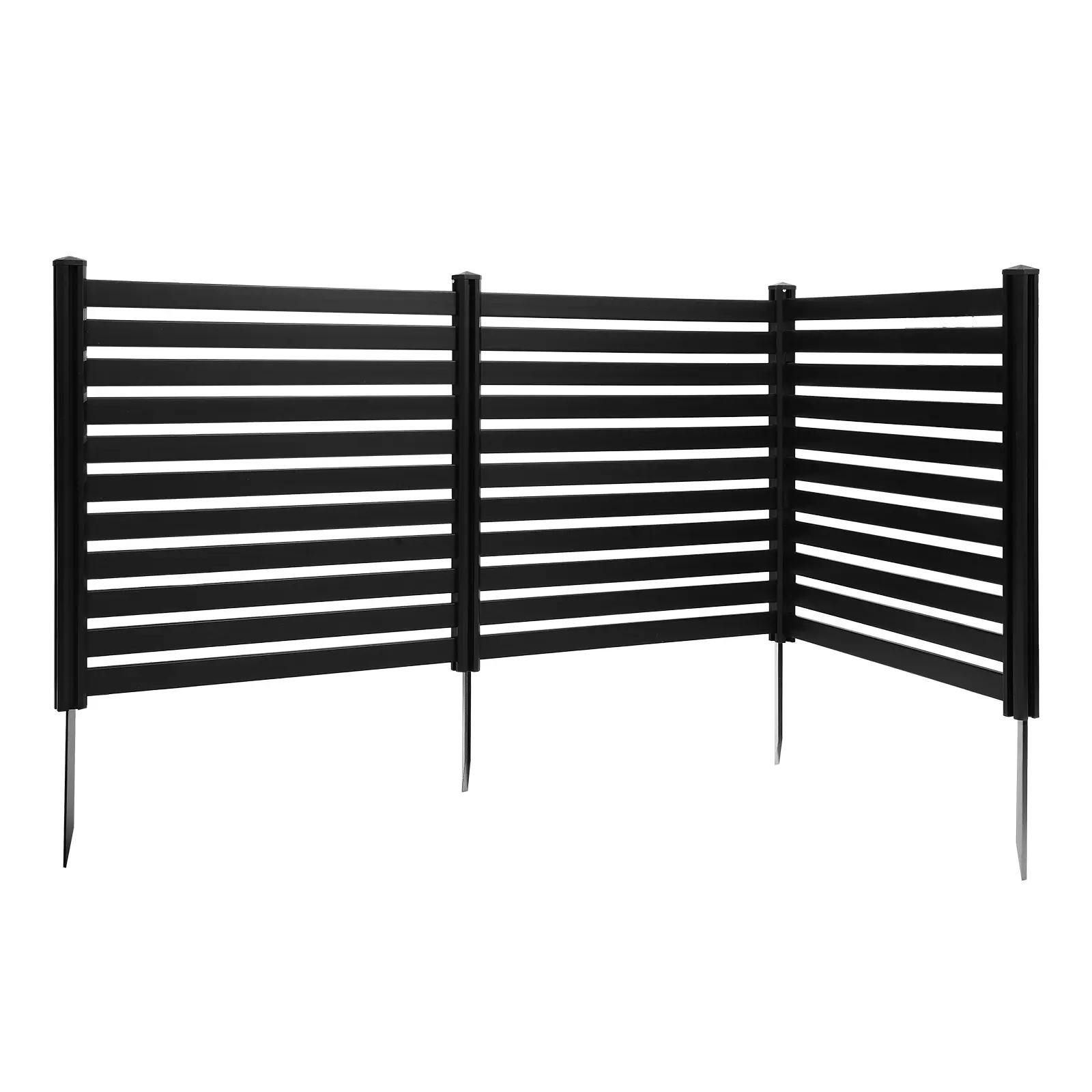 Rectangular 3-Panel Outdoor Privacy Screen - Reinforced Wind-Resistant Structure, Pool Equipment Enclosure, Backyard Privacy Solution with Thoughtful Safety Features